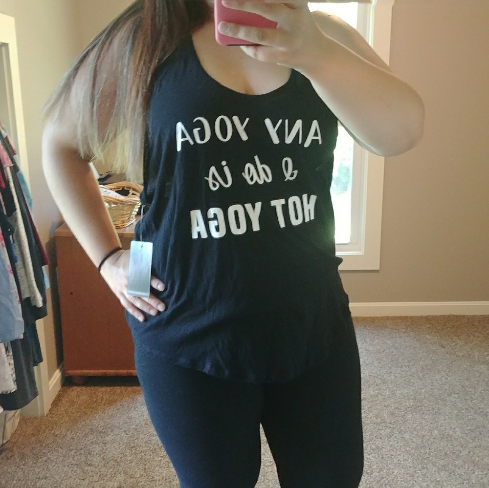 Z by zella black chameleon racerback tank